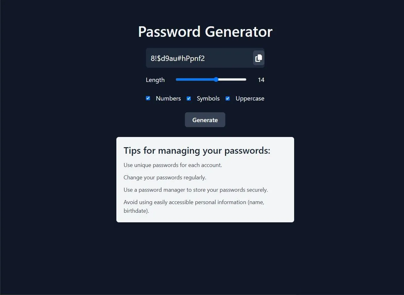 password-generator